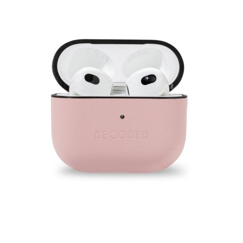 Decoded leather Aircase for Airpods 3rd Gen (Silver Pink)