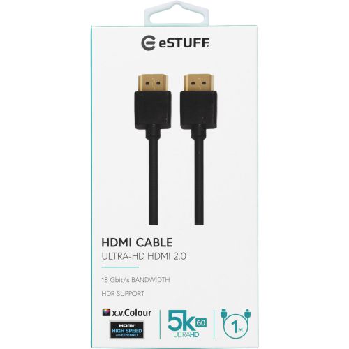 eStuff HDMI 2.0b UHD kaabel 1m 5k 60Hz