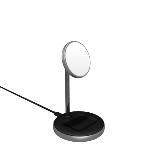Epico Magnetic 2in1 Wireless Charger (MagSafe compatible) 15W/10W/7,5W + 18W QC - black