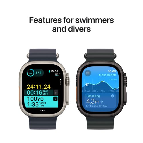 Apple Watch Ultra 2 GPS + Cellular 49mm Natural Titanium - Natural Titanium Milanese Loop - Small