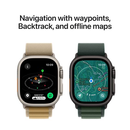 Apple Watch Ultra 2 GPS + Cellular 49mm Natural Titanium - Natural Titanium Milanese Loop - Small
