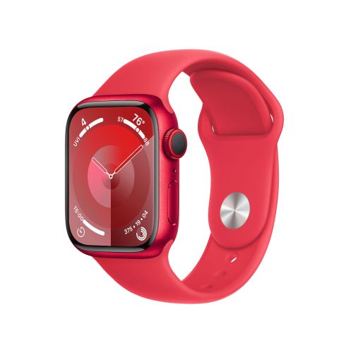 Apple Watch Series9 GPS + Cellular 41mm (PRODUCT)RED Aluminium Sport Band (PRODUCT)RED - M/L