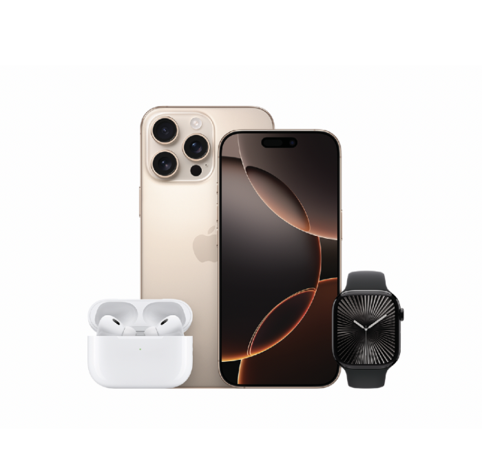 Pildil tooted: AirPods Pro 2, iPhone 16 Pro ja Apple Watch Series 10